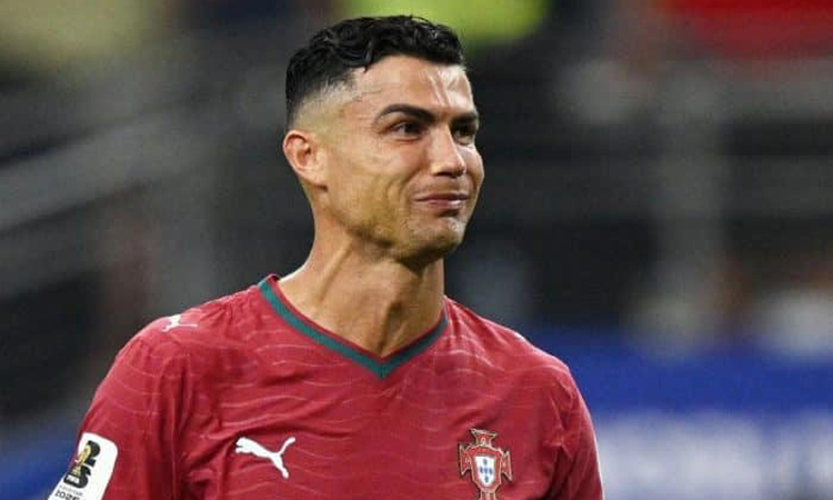 Close to tears and on his own as Ronaldo's World Cup dream ends