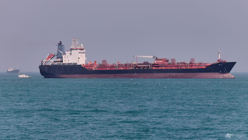 Oil tanker hit by 'unknown projectile' in Strait of Hormuz region: maritime agency