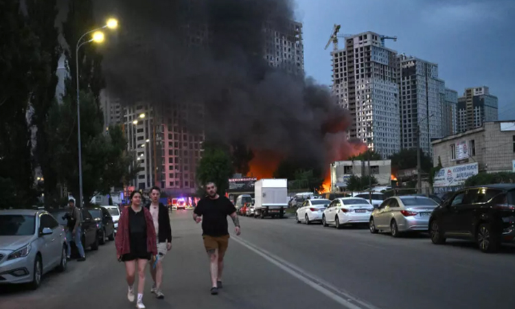 Russian strikes kill at least 26 in Kyiv region on eve of NATO summit