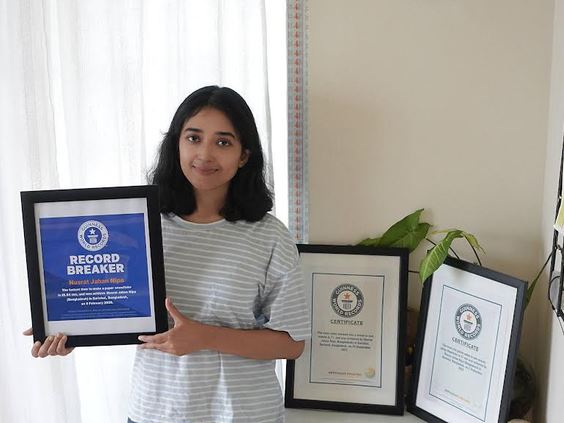 Nipa sets Guinness World Record for the fastest time to make a paper snowflake