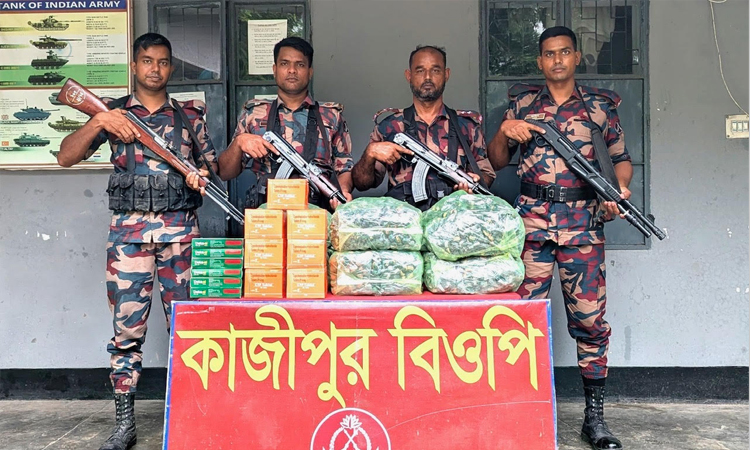 BGB recovers contraband goods worth Tk 46.19 lakh in Kushtia