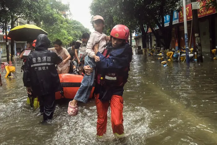 Rescuers search for missing in China storms after 100,000 evacuated