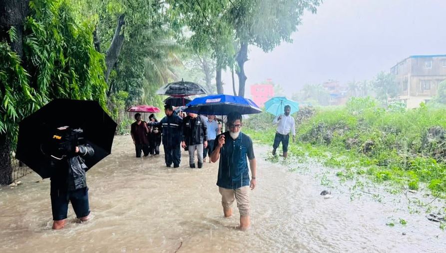Habib inspects submerged rail track, Ctg-Cox's Bazar services remain suspended
