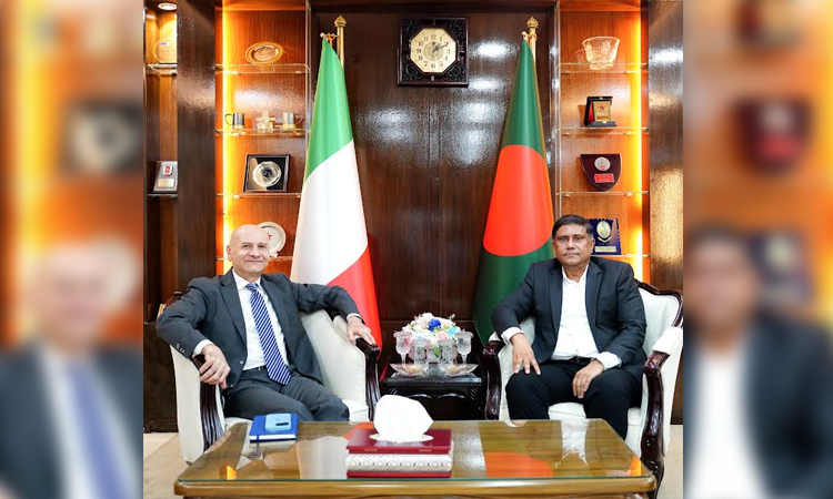 Italian envoy meets PM's Defence Adviser to strengthen defence ties