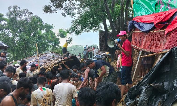 Eight killed in landslide at Rohingya camp in Ukhiya