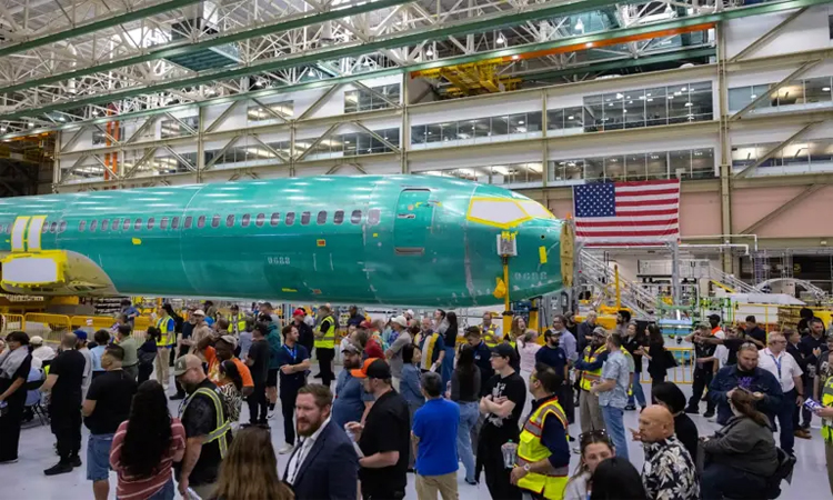 Boeing unveils new 737 MAX production line as aviation giant charts comeback
