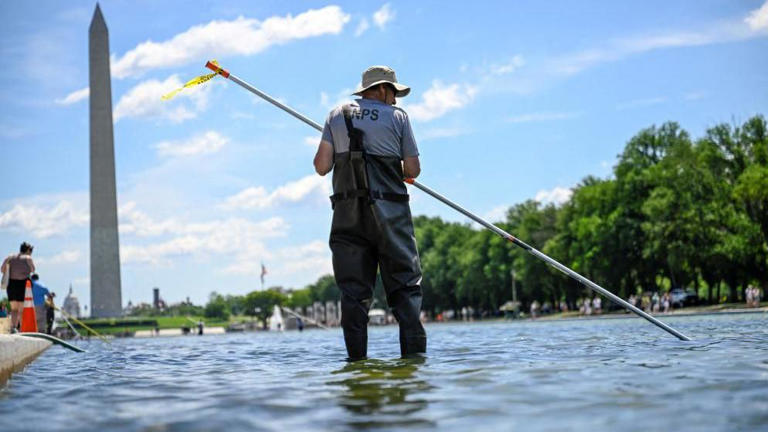 Trump says Reflecting Pool to be refilled after repairs