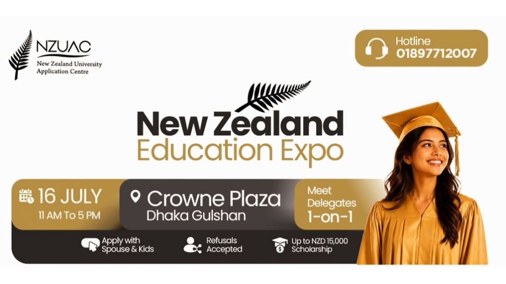 New Zealand Edu Expo 2026 in Dhaka tomorrow