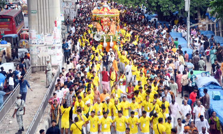 Thousands gather as nine-day Ratha Yatra festival begins in capital