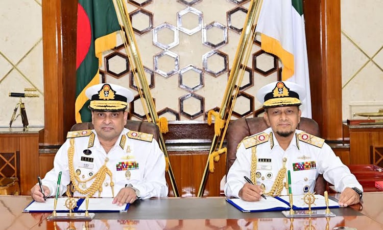 Vice Admiral Khondkar Misbah Ul Azim takes charge as Navy Chief