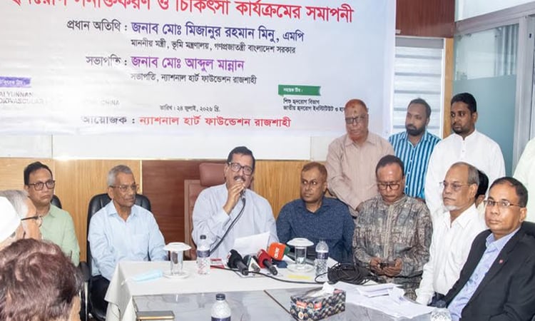 2,422 students undergo heart disease screening in Rajshahi
