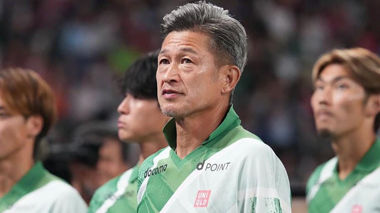 Japan's 'King Kazu', 59, scores his first goal for four years