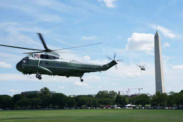 Trump's helicopter may have come too close to plane: report