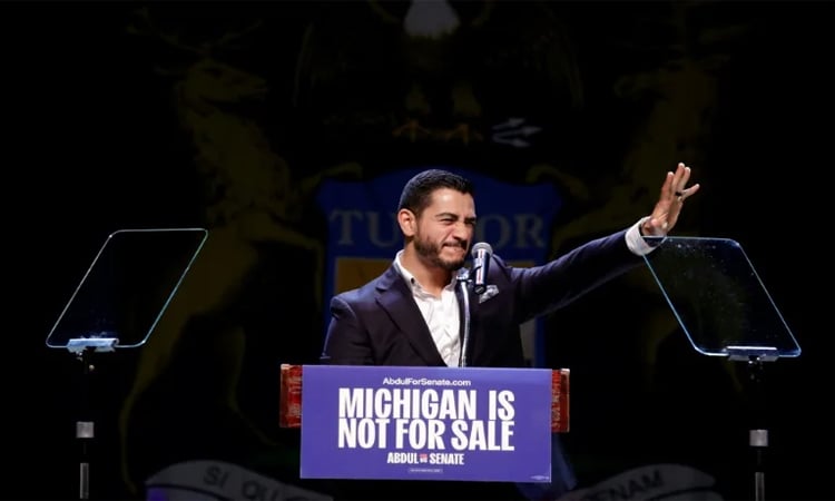 Leftist Democrat urges unity after victory in Michigan     