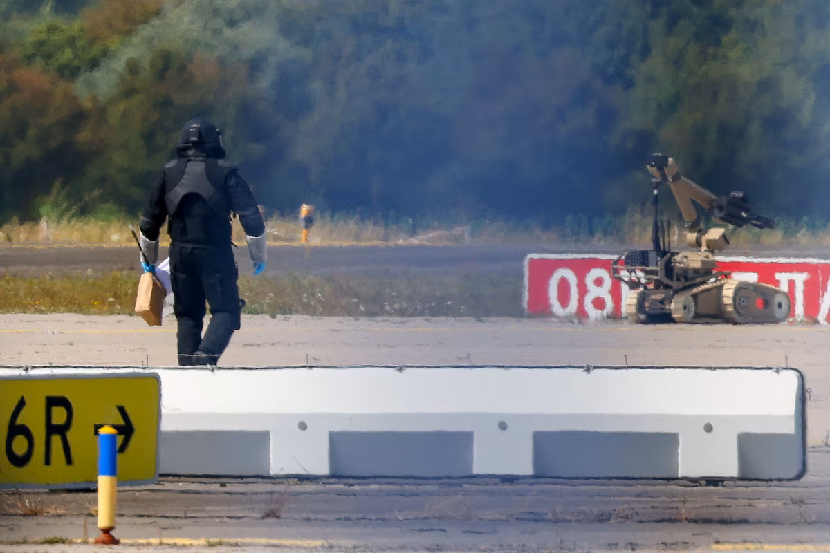 Explosive drone at German airport 'a new level of danger': minister