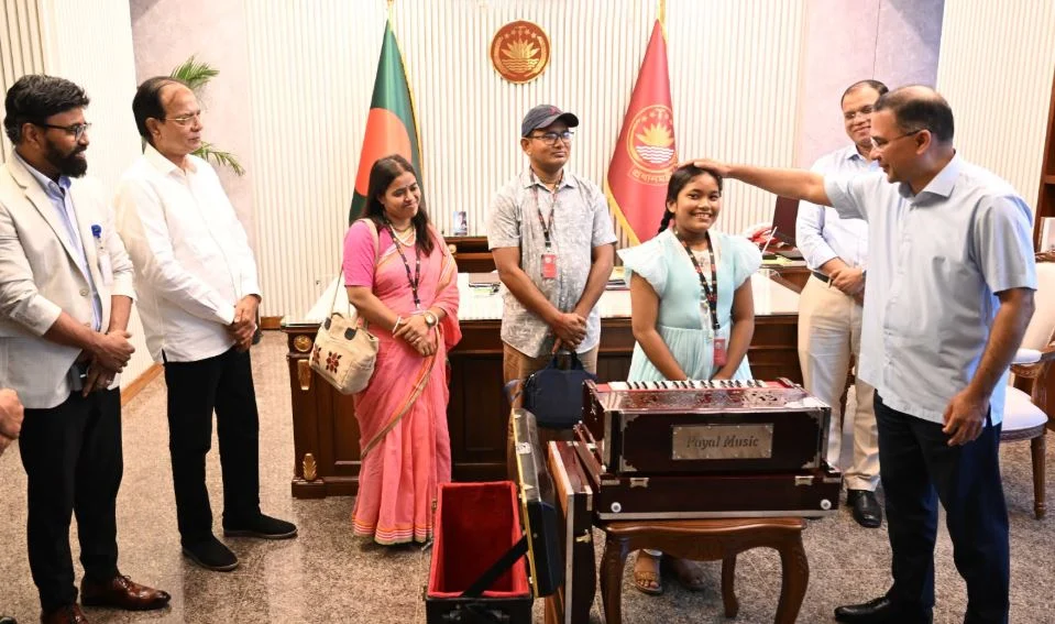 Fifth-grader Anushree's letter reaches PM, dream comes true with harmonium gift