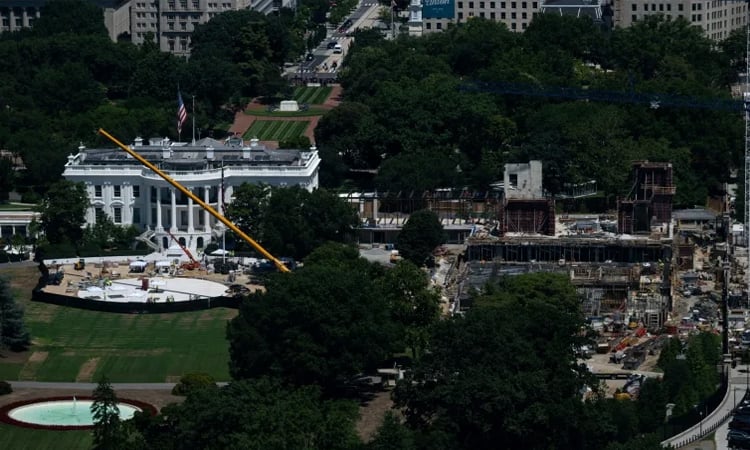 US appeals court orders halt to Trump ballroom construction