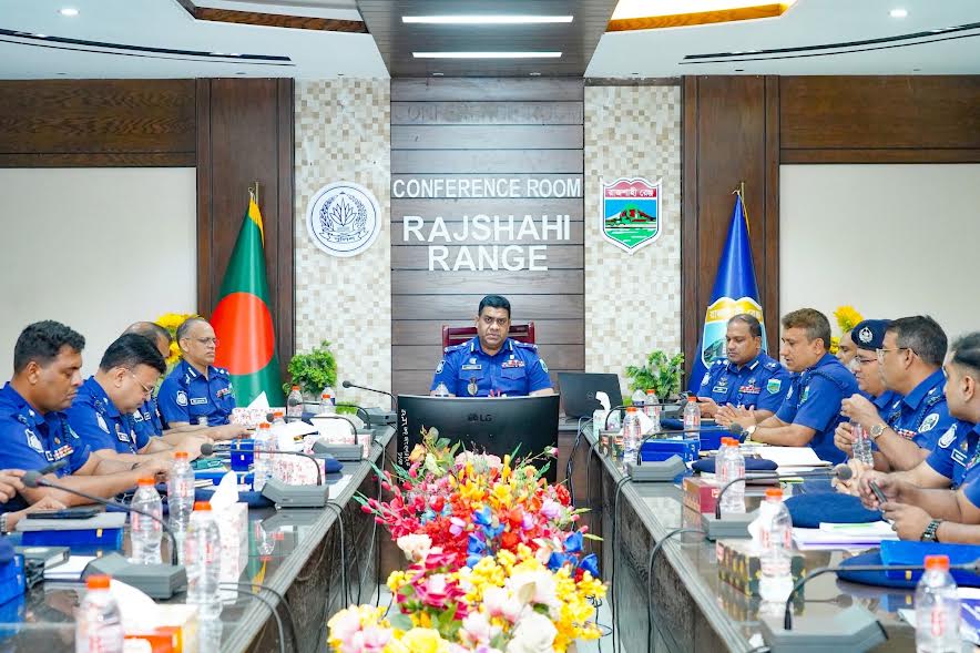 Rajshahi Range police hold monthly crime review meeting