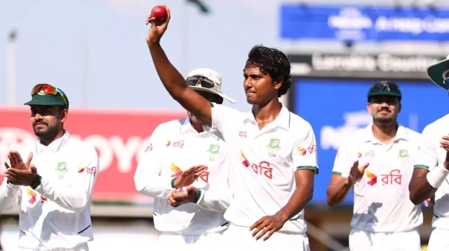 Hasan six-for bowls out Australia for 198 in 1st innings 