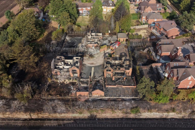 UK firefighters 'under pressure' as multiple blazes rage