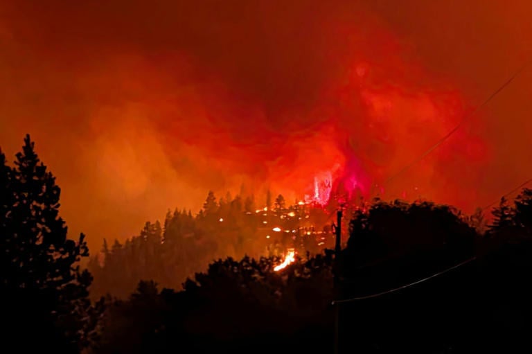Wildfire threatens Canada wine region