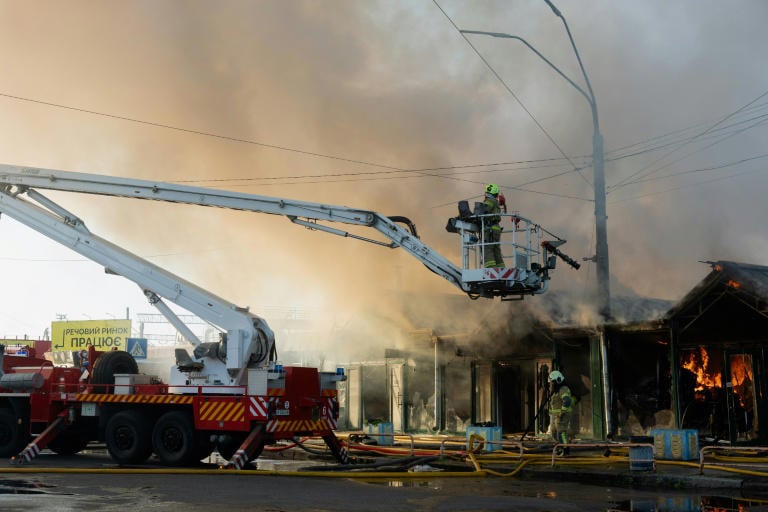 Mass drone attack on Moscow as Russian strikes kill three in Ukraine