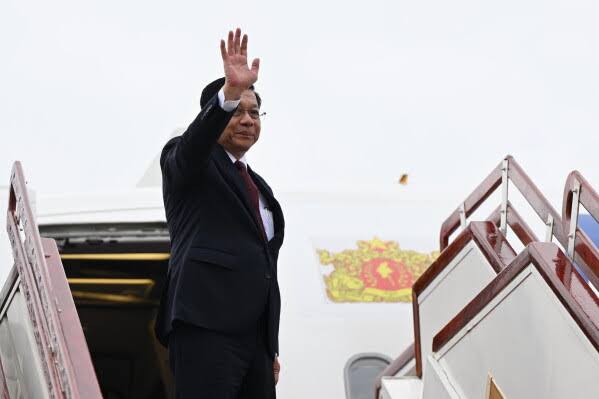 Myanmar's leader heads to Russia