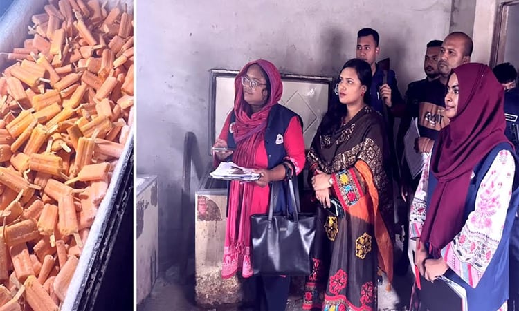 Ice cream factory fined Tk 20,000 in Rangpur
