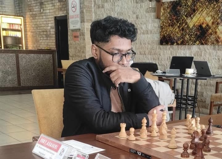 Fahad splits point with his Russian rival