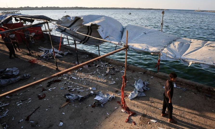 Gaza health officials say Israeli strike on port kills six