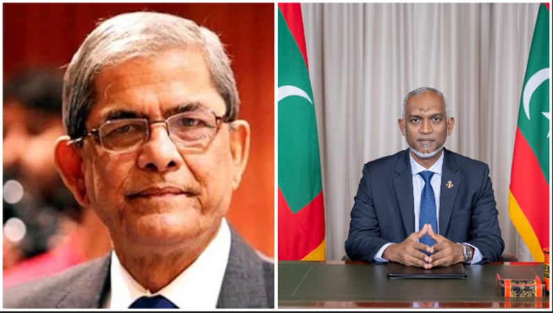 Maldives President congratulates Mirza Fakhrul on election
