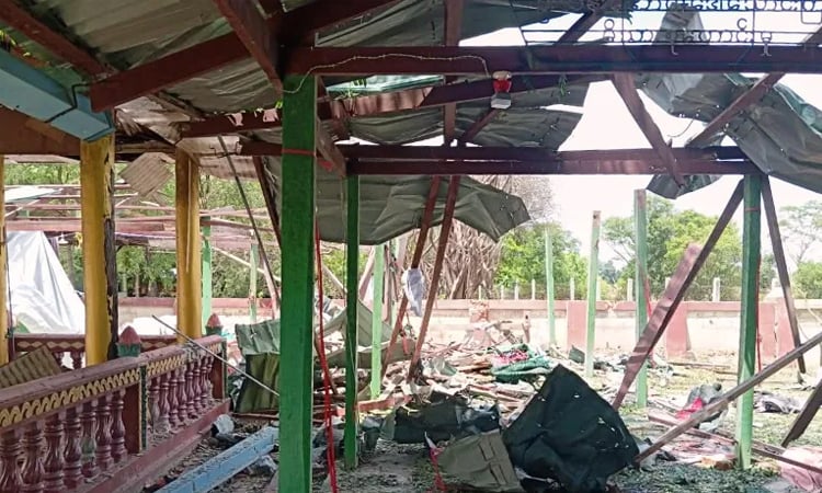 Myanmar airstrike on monastery kills 14: rebel witnesses
