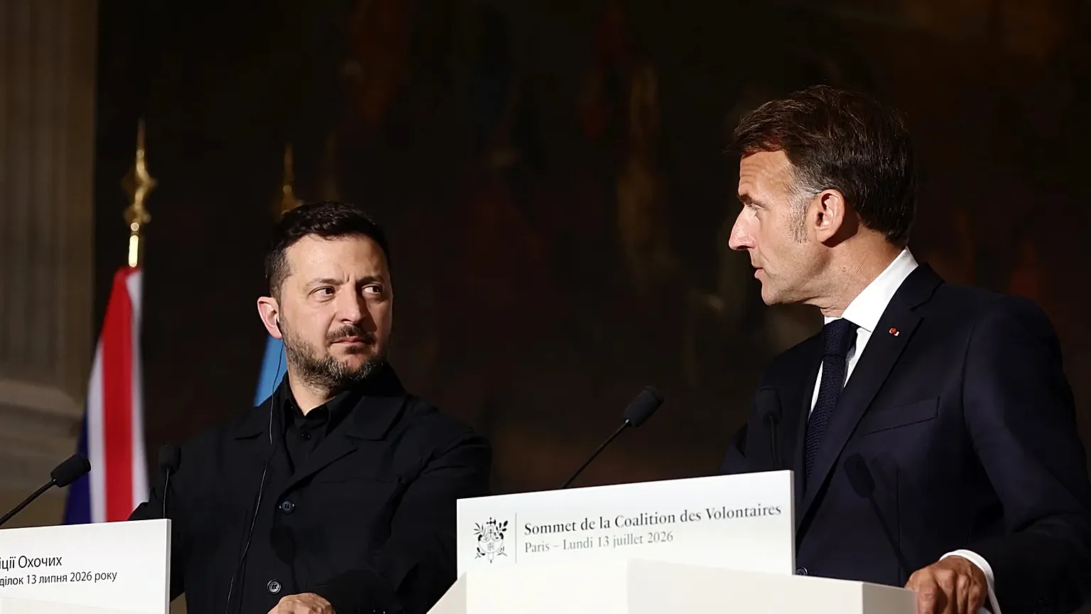 Macron pledges air defence as 13 killed in Russia, Ukraine strikes