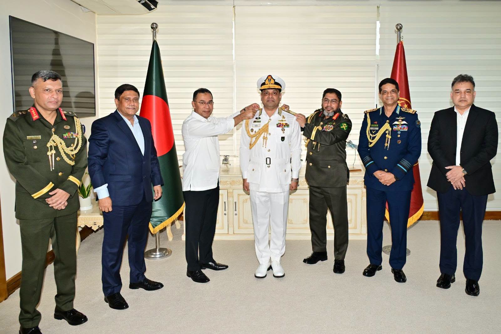 Navy Chief Khondkar Misbah ul Azim promoted to Admiral