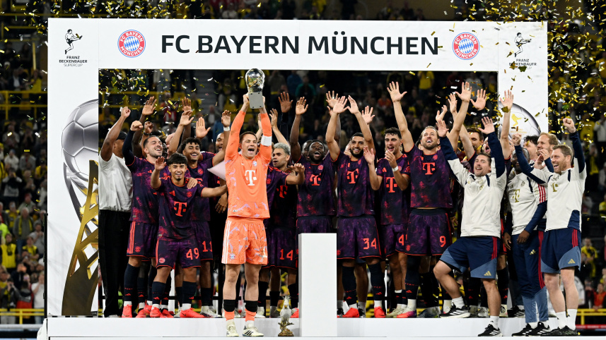 Olise helps Bayern past Dortmund in German Supercup