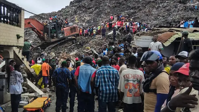 Despair and anger erupt after deadly Guinea landfill collapse