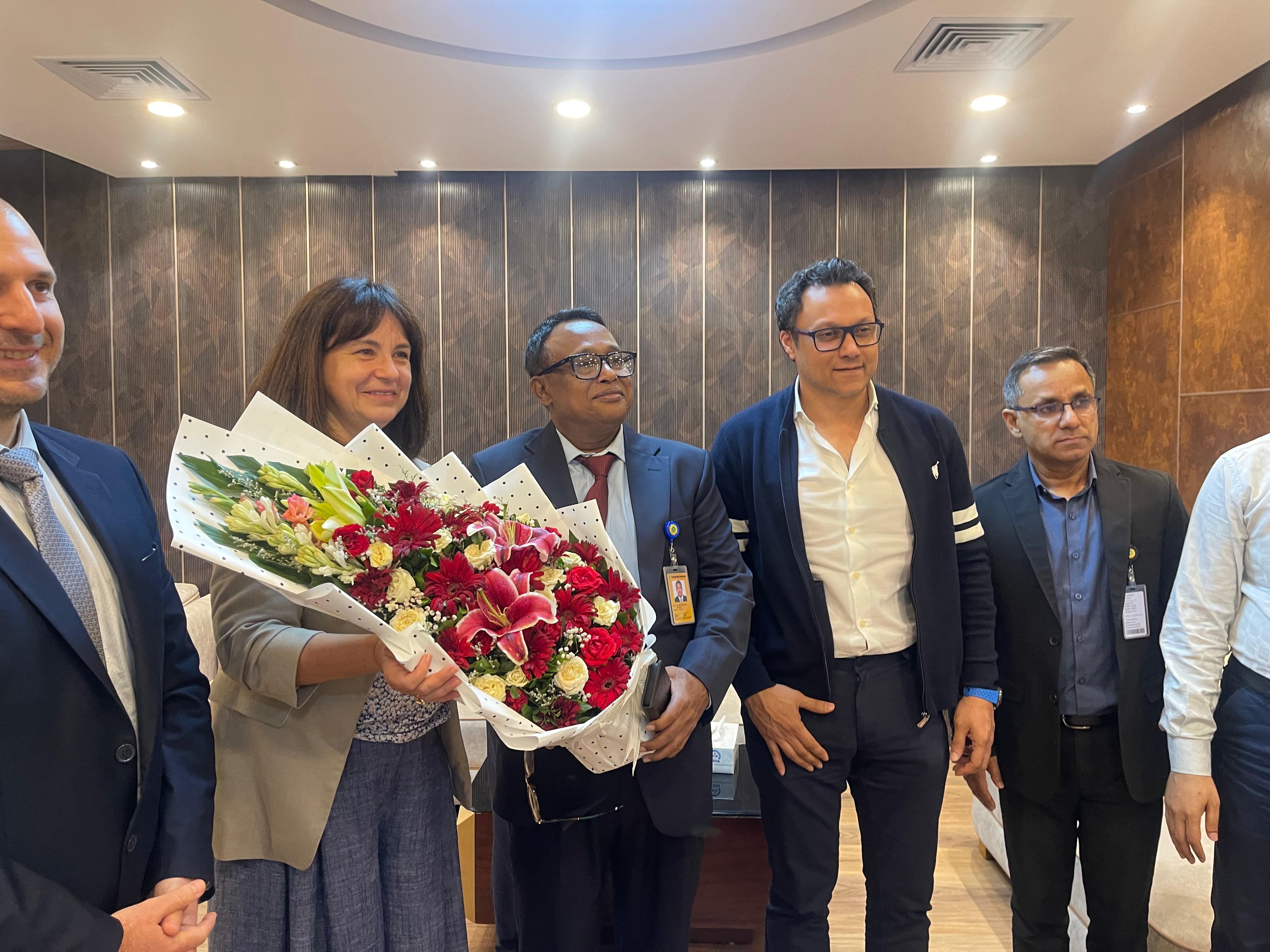 IPU Secretary General Anda Filip arrives in Dhaka