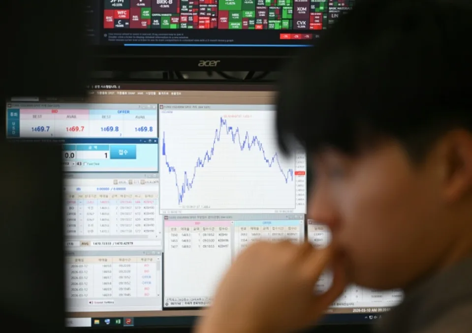 Stocks drop as Warsh fans US rate hike bets, crude up on US-Iran strikes