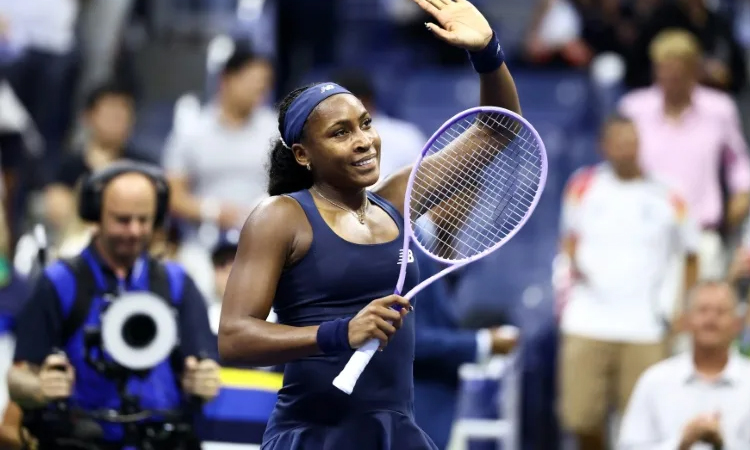 Confident Gauff reaches US Open 2nd round with straight-set win