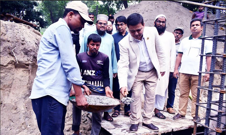 Construction work of top officials’ residence inaugurated at BRUR