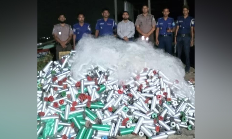 Huge quantity of illegal fishing nets seized in Munshiganj