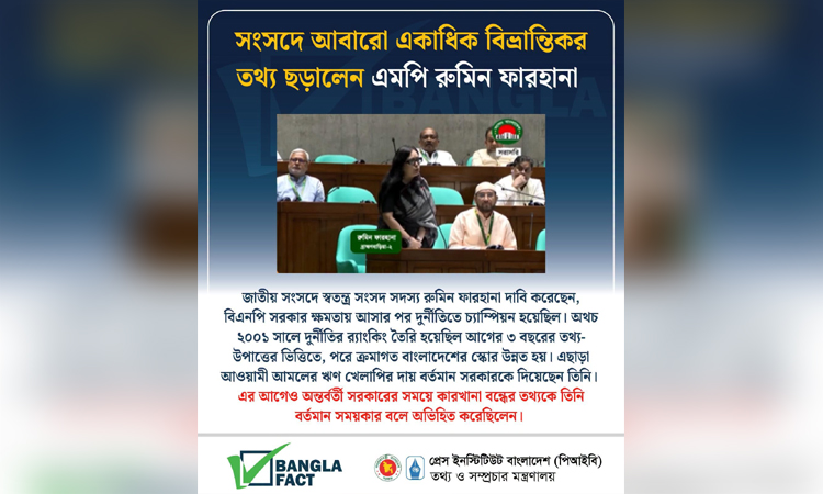 BanglaFact debunks 2 major misleading claims in Rumeen Farhana’s JS speech 