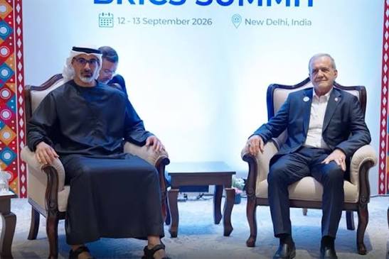 Iran president and UAE crown prince meet in New Delhi: Iranian embassy