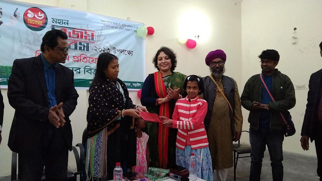নড়াইলে মহান বিজয় দিবস উপলক্ষে চিত্রাংকন প্রতিযোগিতা