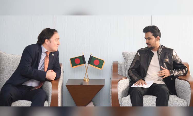 যুব ও ক্রীড়া উপদেষ্টার সঙ্গে আর্জেন্টিনার রাষ্ট্রদূতের সাক্ষাৎ