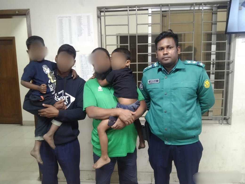 থানায় জিডি: দুই ঘণ্টার মধ্যে দুই শিশুকে উদ্ধার করলো ডিএমপির তেজগাঁও বিভাগ
