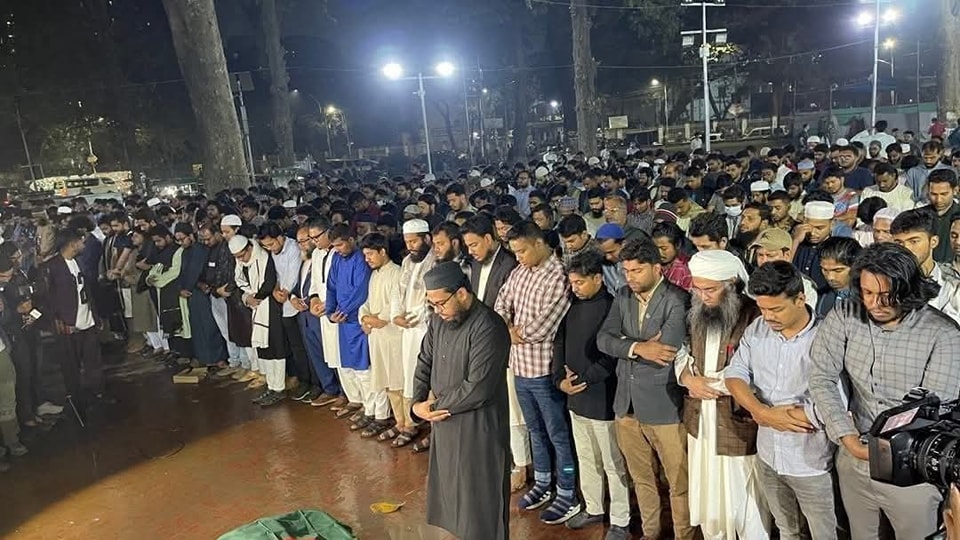 গাজীপুরে আওয়ামী লীগের সন্ত্রাসী হামলায় নিহত আবুল কাসেমের জানাজা অনুষ্ঠিত