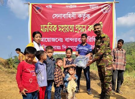 বান্দরবানের বাকলাই পাড়ায় নিজ বাড়িতে ফিরেছেন ঘরছাড়া গ্রামবাসী