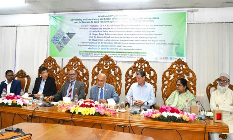 বাকৃবিতে স্থিতিশীল কৃষিব্যবস্থা গড়ে তুলতে গবেষণা প্রকল্পের কর্মশালা উদ্বোধন