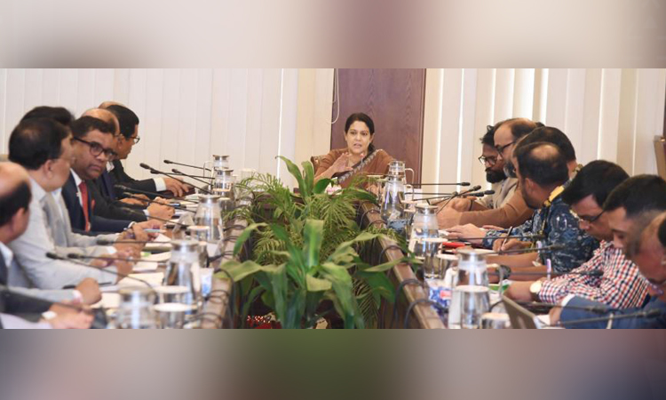 জলাবদ্ধতা নিরসনে খাল, জলাশয় পুনরুদ্ধার, অবৈধ স্থাপনা উচ্ছেদ ও খনন সংক্রান্ত আন্তঃমন্ত্রণালয় সভা অনুষ্ঠিত